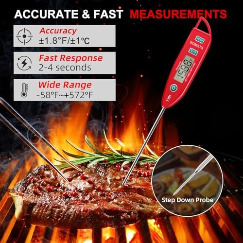 BOMATA Digital Water Thermometer for Liquid, Meat, Cooking, IPX7 Waterproof - Image 3