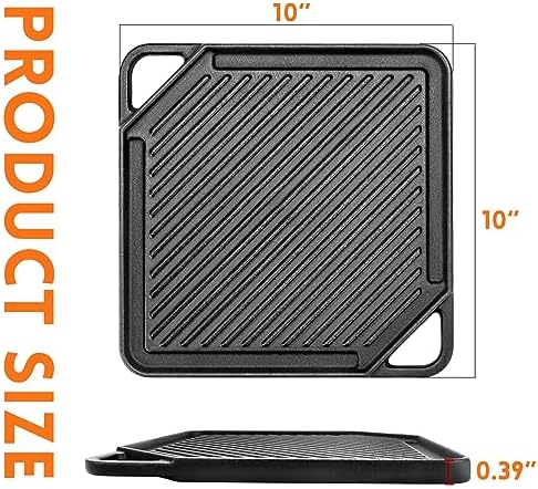 GGC Cast Iron Reversible Griddle - Image 2