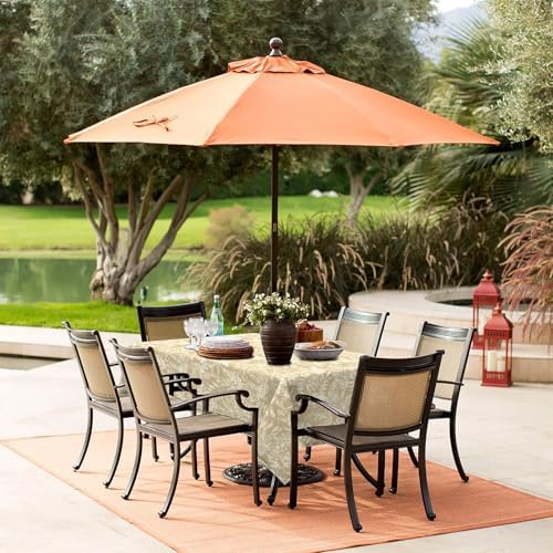 LVTXIII Rectangle Outdoor Tablecloth with Umbrella Hole and Zipper, Water-Repellent 60 x 84 Inch Patio Table Cover for Picnic, Garden, Backyard Dining, Tropical Leaf Oat - Image 5