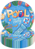 50PCS Pool Party Paper Plates, 7Inch Summer Pool Themed Dessert Plates Disposable Tableware Set Beach Party Supplies Decorations for Birthday, Baby Shower, Hawaii Holiday by Unknown