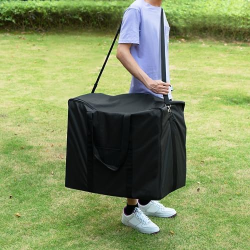 SHINESTAR Griddle Carry Bag for Blackstone 17 Inch & 22 Inch Tabletop Grill with Hood and Stand, Portable Griddle Carry Bag for Travel, Heavy Duty 600D Waterproof Polyester, Black - Image 7