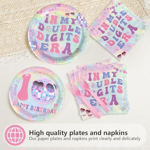 96Pcs 10th Birthday Party Decorations for Girls, Serves 24 - Image 2