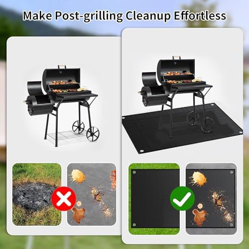 Under Grill Mat 48 x 30inch, Double-Sided Fireproof Under Grill Mats - Image 3