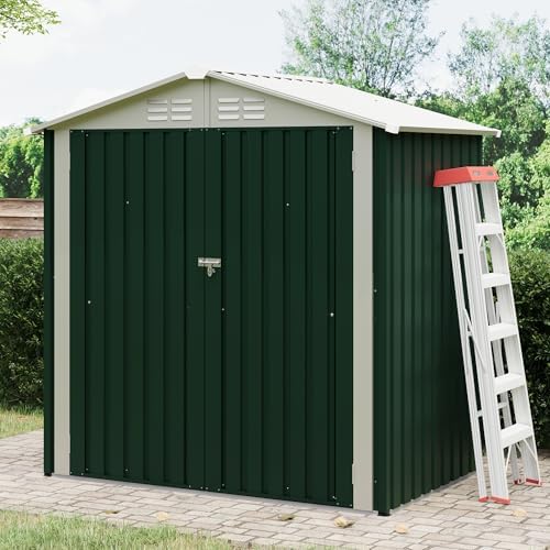 Garvee 6x4 FT Storage Shed – 130 Cu Ft, Sloped Roof, Weatherproof by Garvee