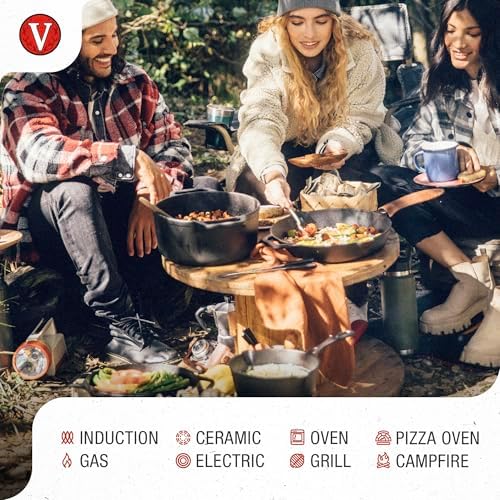 Victoria 4-Quart Cast Iron Dutch Oven with Lid and Dual Loop Handles, Seasoned with Flaxseed Oil, Made in Colombia - Image 3