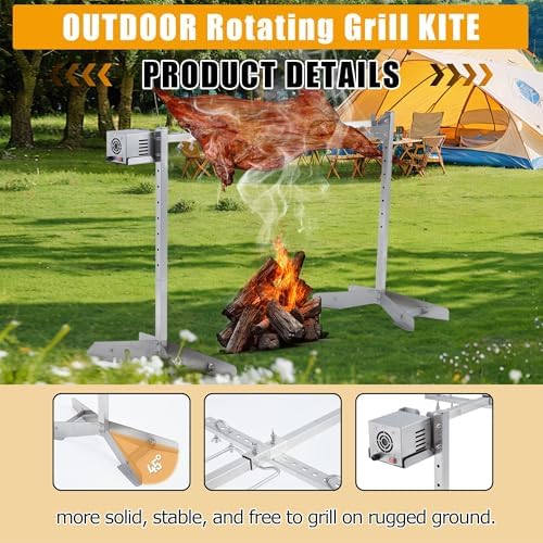OUTLANE Heavy Duty Rotisserie Grill Kit for Whole Pig & Lamb - Image 3