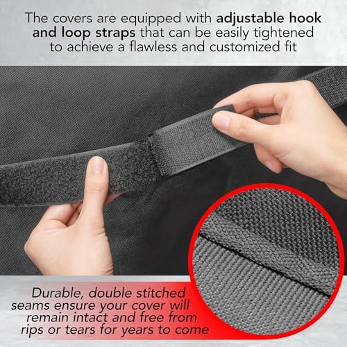 GrillTough Heavy Duty BBQ Grill Cover for Outdoor Grill, 60 Inch Charcoal - Image 5