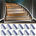 NIORSUN Solar Step Lights,12 Pack Cool White Solar Stair Lights Outdoor Waterproof IP67 Auto On Off,Solar Lights for Steps,Stair,Patio,Yard,Porch,Front Door,Sidewalk,Deck Decor by NIORSUN