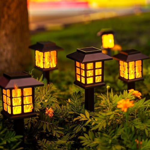 GIGALUMI Solar Lights Outdoor Waterproof 10 Pack, LED Garden Decor - Image 6