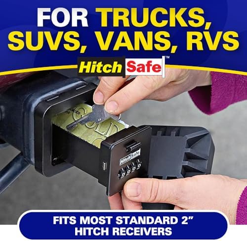 HitchSafe HS7000 Key Vault | Hidden Trailer Hitch Safe for Secure Key Storage | CarShare Turo | Weather Resistant and Durable with 4-Digit Combination Lock for Cars, Trucks, and SUVs - Image 6