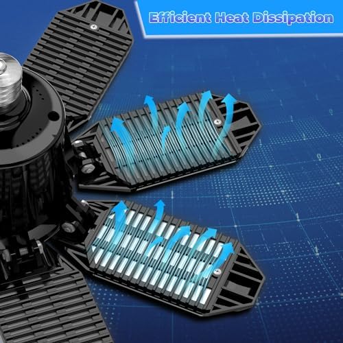 Garage Lights - 2Pack Ultra Bright Garage Lights Ceiling Led 6500K - Image 4