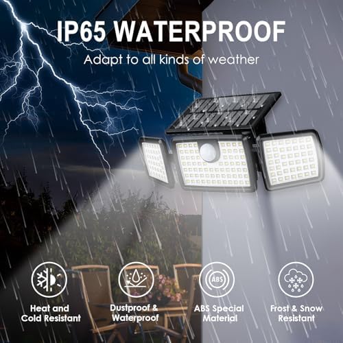MIHANI Solar Lights Outdoor, Quick Charge Solar Motion Deck Lights Outdoor for Deck with High Brightness, Larger Built-in Tempered Glass Panel, Sensitive PIR Motion Inductor (Remote,2 Pack) - Image 2