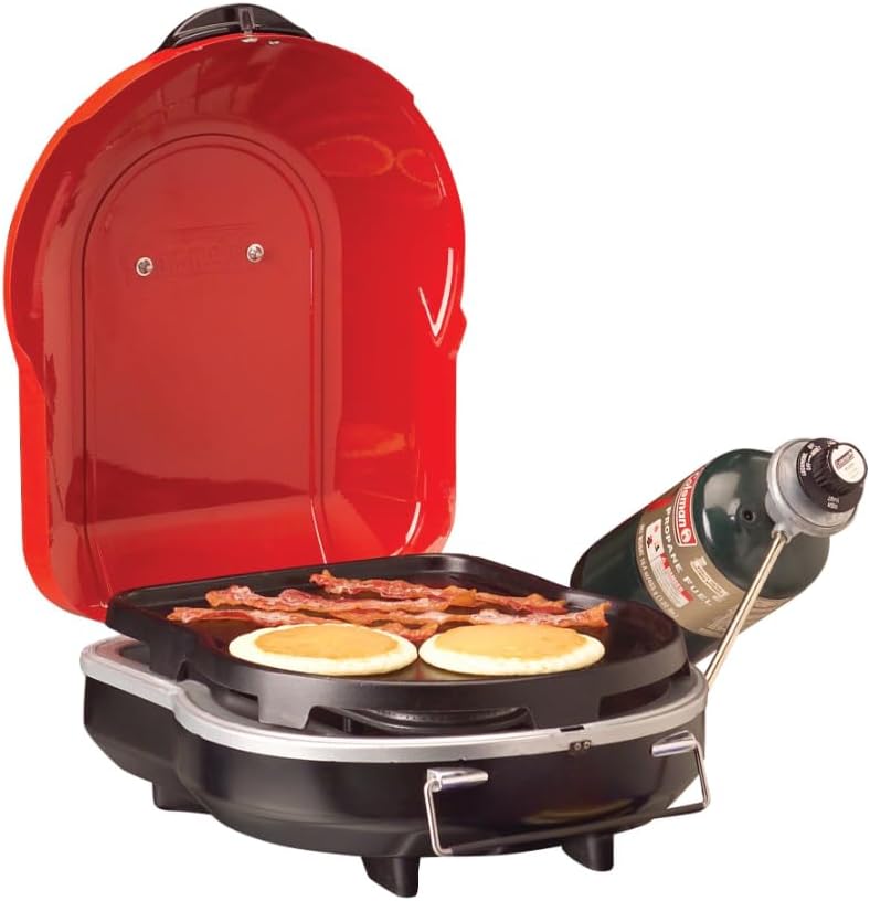 Coleman Fold 'N Go Portable Propane Grill, Lightweight Gas Grill, 6,000-BTU - Image 2