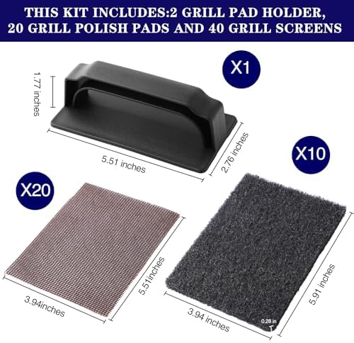 Reallnaive 31 Pcs Griddle Cleaning Kit for Flat Top Grill,Black - Image 2