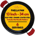 Paelluxe Paella Pan Enameled No-Rust Steel Skillet - 13 Inch, 6 Servings by Paelluxe