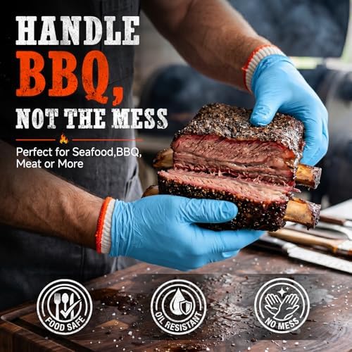 ANBOSON BBQ Gloves,Disposable BBQ Gloves Heat Resistant Cooking - Image 4