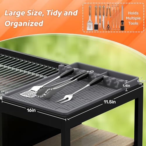MealHelper Silicone Griddle Tools Mat Compatible with Blackstone Griddles - Image 2