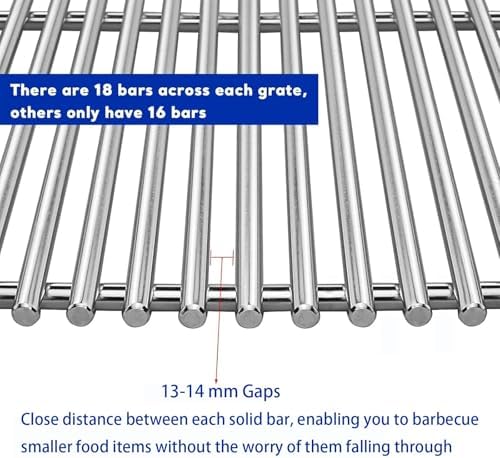 Uniflasy 304 Stainless Steel Grill Grates for Weber Genesis 300 (2007-2016) - Image 4