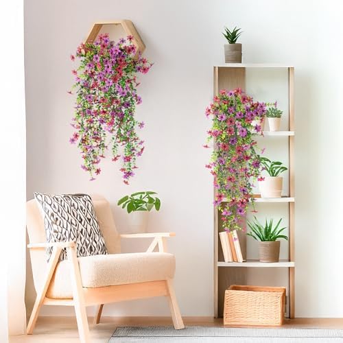 Artificial Fake Hanging Flowers Plants for Outdoor Spring Summer Decoration - Image 5
