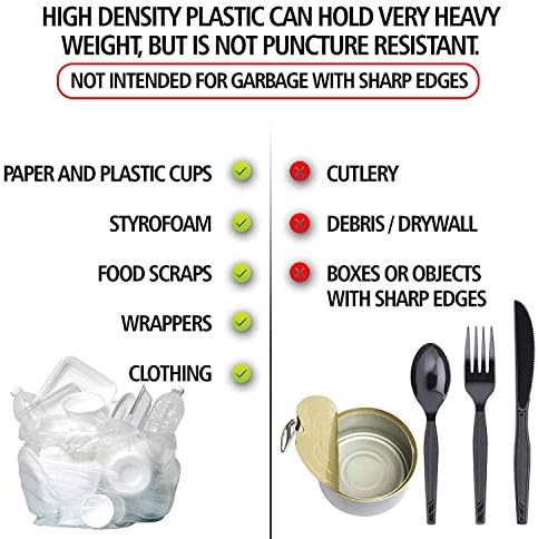 Aluf Plastics 33 Gal Clear Trash Bags, 11 Micron (EQ.), 33" x 40" (500 Pk) - Image 3
