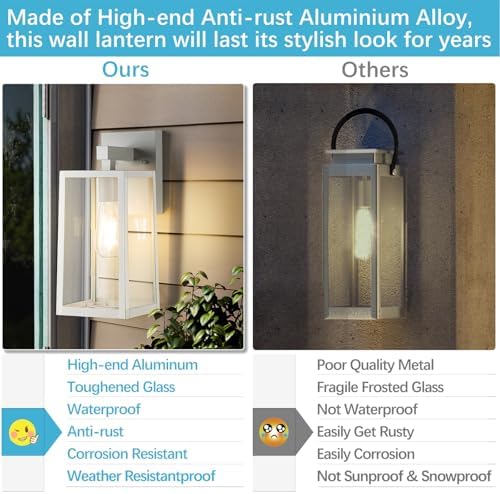 MAXvolador Outdoor Wall Light Fixtures, Exterior Waterproof Wall Lanterns - Image 3