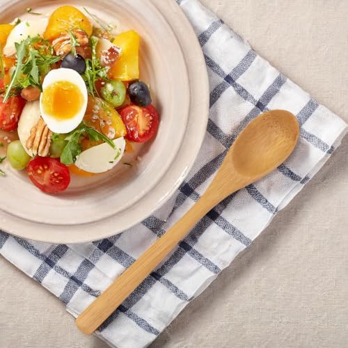 BambooMN 8" Reusable Bamboo Dinner Spoon - 30 Units - Image 7