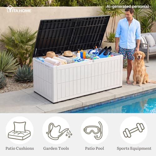 YITAHOME XXL 240 Gallon Extra Large Deck Box - Image 5