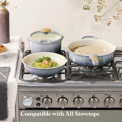 CAROTE 20pcs Titanium Cookware Set, Pots and Pans Set Detachable Handle - Image 6