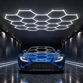 HYPERLITE Gen II Hexagon Garage Lights: 581W 58100LM 22 Grids Hexagon Led Light, 6500K Ultra Bright Honeycomb Hex Lights, Easy Install for Garage, Workshops, Shops, Gym by HYPERLITE