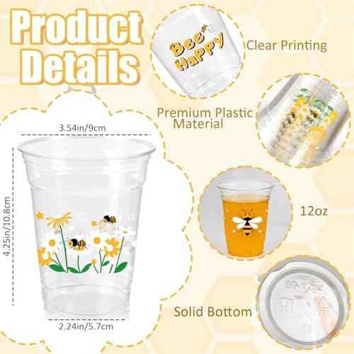 Honey Bee Party Decoration Cups for Baby Shower Decor Supplies - Image 3