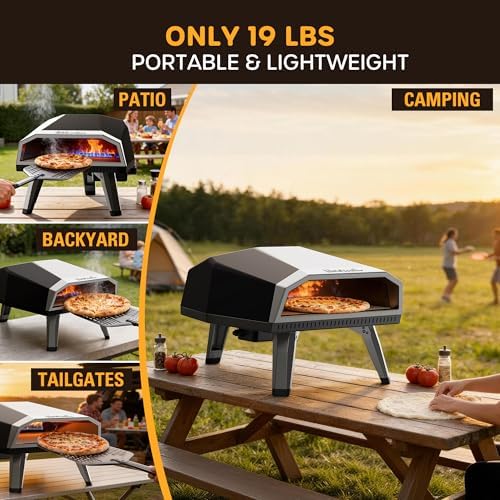 ECOWELL 12 inch Gas Pizza Oven Outdoor Propane, Portable Pizza Oven - Image 4