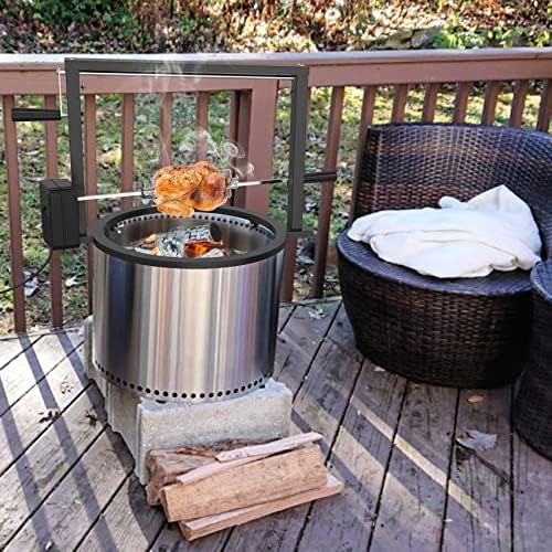 Santa-Maria Style Rotisserie Rotating System for Solo Stove Bonfire 19.5" - Image 6