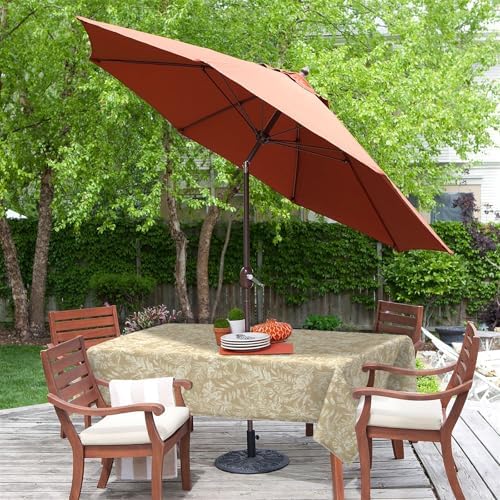 LVTXIII Rectangle Outdoor Tablecloth with Umbrella Hole and Zipper, Water-Repellent 60 x 84 Inch Patio Table Cover for Picnic, Garden, Backyard Dining, Tropical Leaf Oat - Image 6