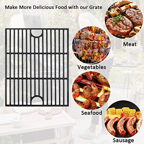 11 x 17 Cast Iron Grill Grate for Nexgrill 6 Burner Deluxe 720-0896B 3-Pack - Image 5