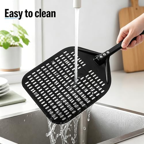 12in Perforated Pizza Peel Paddle Long Handle Compatible with Ninja MO201 - Image 5