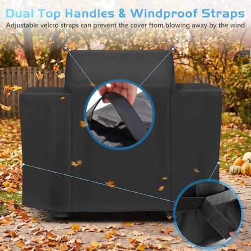 Grill Cover for Traeger Westwood XL Grill Parts BAC861P Full Length Covers Wood Pellet Smoker Replacement Parts TFB82YLJU 600D Waterproof Outdoor BBQ Grilling Accessory - Image 5