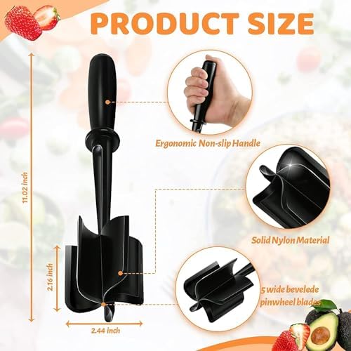 Meat Chopper, Hamburger Chopper, Potato Masher-Professional Multifunctional Heat Resistant Nylon Ground Beef Smasher Kitchen Tools And Gadgets, ​Safe For Non-Stick Cookware - Image 3