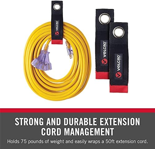 VELCRO Brand Easy Hang Extension Cord Organizer Holder, 14", Holds 75 lbs - Image 2