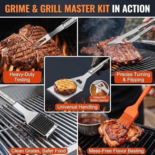 Personalized Gifts for Men, BBQ Accessories Grilling Tools Set - Image 5