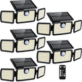 MIHANI Solar Lights Outdoor, Quick Charge Solar Motion Deck Lights Outdoor for Deck with High Brightness, Larger Built-in Tempered Glass Panel, Sensitive PIR Motion Inductor (Remote,5 Pack) by MIHANI