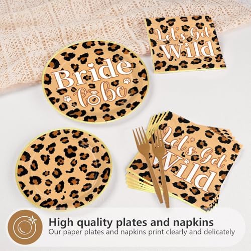 96Pcs Leopard Print Bachelorette Party Decorations, Serves 24 - Image 3
