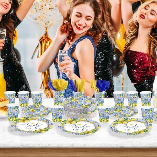168Pcs Lemon Bridal Shower Citrus Fruit Party Decor Serves 24 - Image 6
