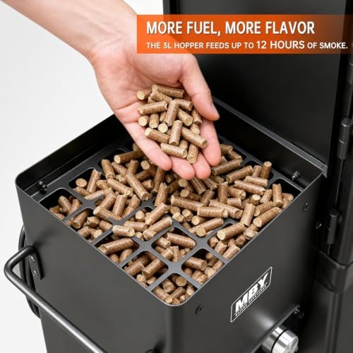 Pellet Smoker with Meat Probe and Cover - Image 6