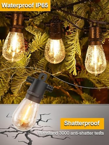 Svater Outdoor String Lights LED 25 FT, LED Patio Light Waterproof IP65 - Image 2