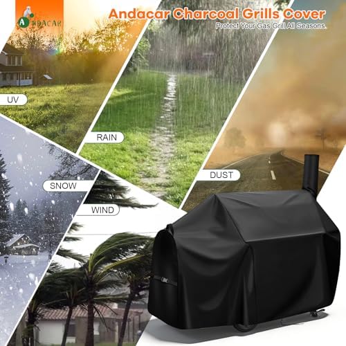 Grill Cover 60 Inch for Oklahoma Joe's Highland Offset Smoker - Image 7