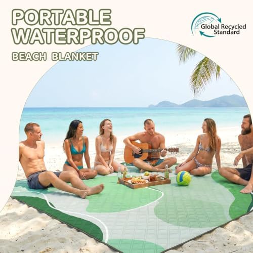 Genovega Waterproof Beach Blanket Picnic Outdoor Mat Rug Women Men Teacher Graduation Preschool Kindergarten Pre K Prek Middle High School First Year 1st 2nd 3rd 4th 5th Grade Thank You Cool - Image 3