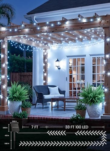 Brightown 2 Pack Solar String Lights Outdoor Waterproof, 80 FT 200 LED - Image 5
