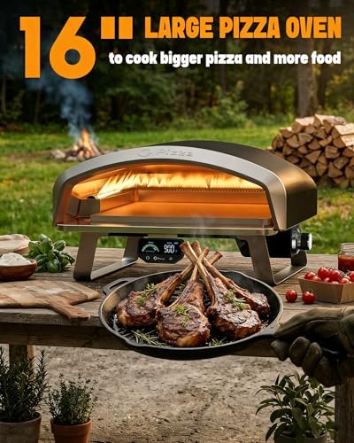 16" Portable Propane Gas Pizza Oven with Pizza Stone - Image 5