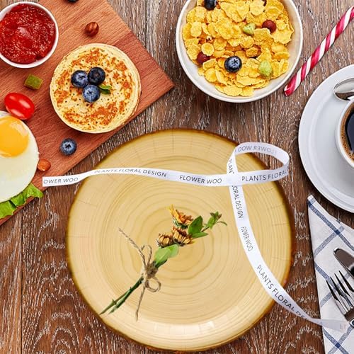 75Pcs Wood Grain Party Supplies Rustic Wood Slice Part y Set 9"& 7" Wood Grain Plates and Napkins for Camp Fire Camping Woodland Animal Lumberjack Wood Birthday Party Decor Serve25 - Image 2