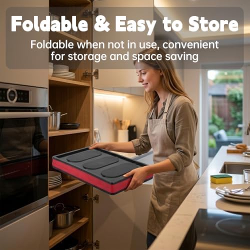 Storage Bin Compatible with Blackstone, Collapsible Storage Bins with Lid - Image 4